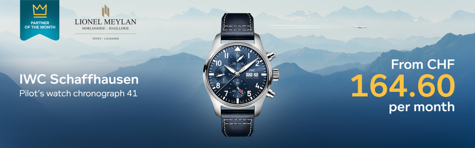 Pay for your IWC Schaffhausen Pilot's watch chronograph 41 in 48 monthly instalments of CHF 164.60 each.